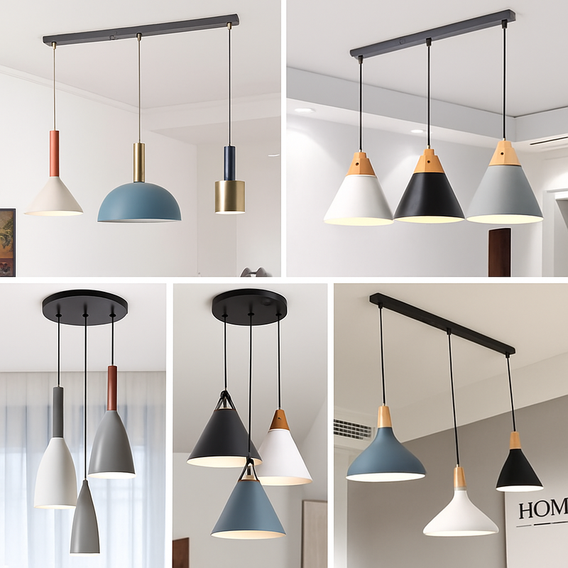 Support socle rond suspension jusqu'à 5 trous (noir ou blanc)