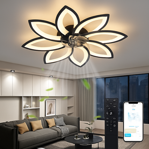 Pendelleuchte mit Fernbedienung für moderne Beleuchtung zu Hause - vue 3 sur 18
