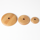 Pendelleuchte aus Holz in Ufo-Form