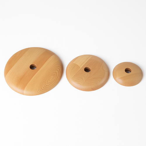 Pendelleuchte aus Holz in Ufo-Form - vue 6 sur 12