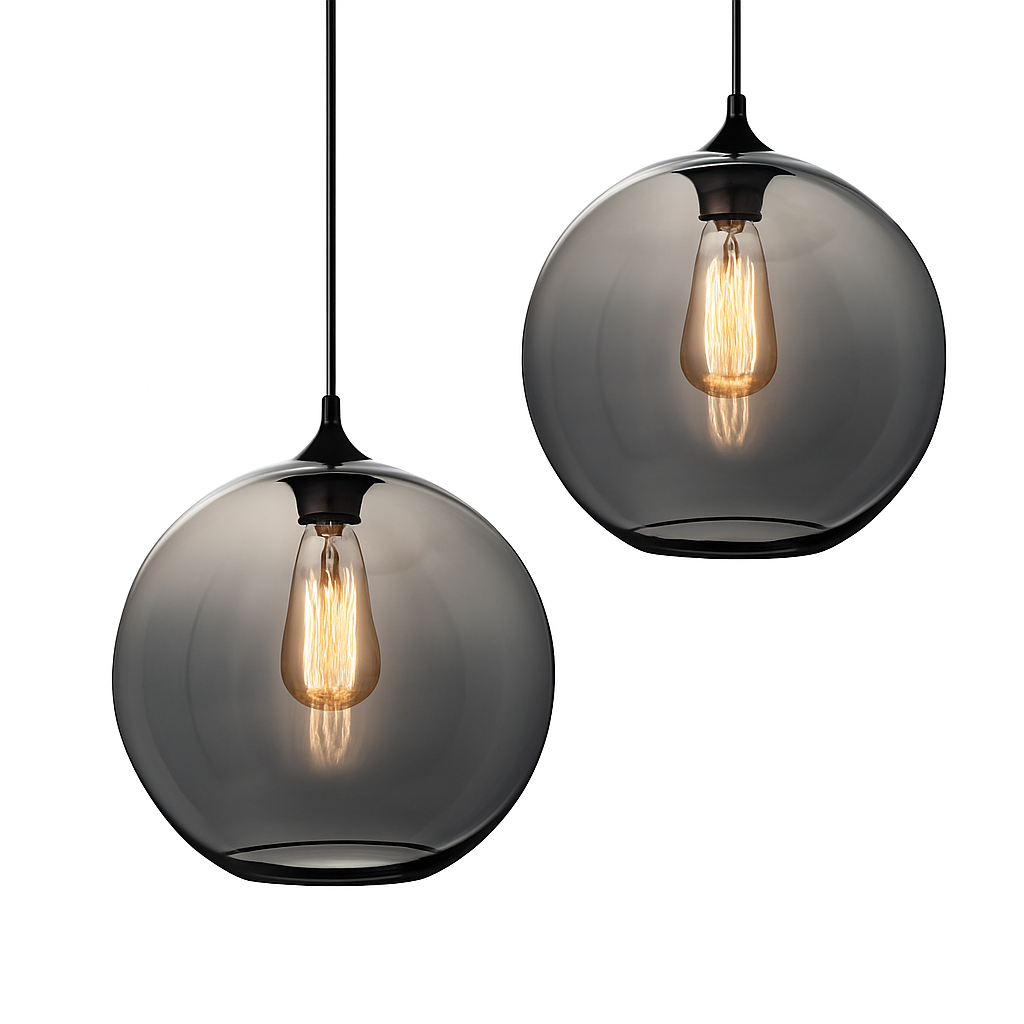 Suspension boule en verre moderne Clear - vue 6 sur 7