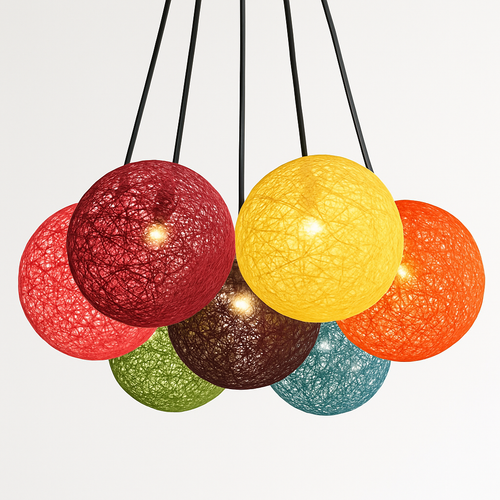Suspension boule papier Wicker