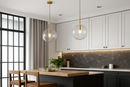 Suspension boule verre design nordique moderne décoratif loft LED