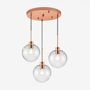 Suspension boules en verre et tige