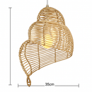 Suspension coquillage spirale en bois Pastoral
