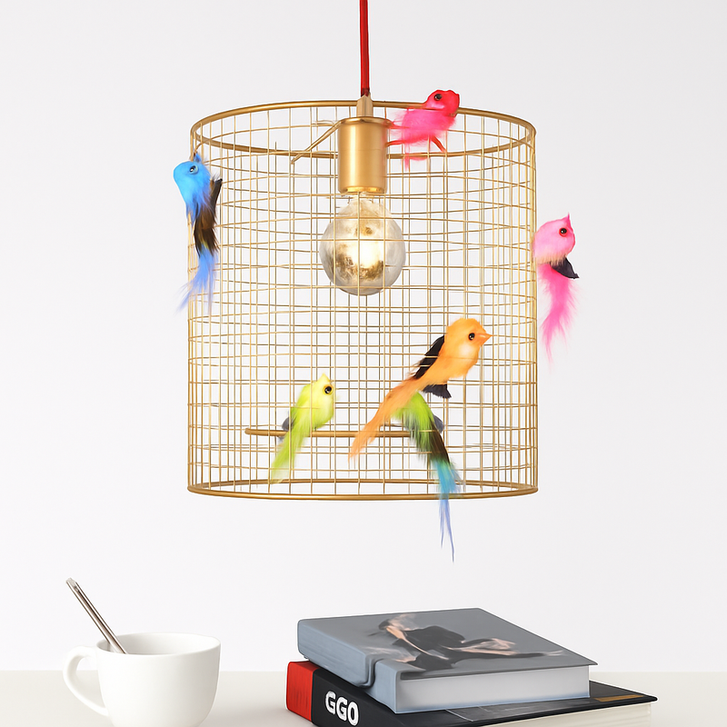 suspension créative en forme de cage à oiseaux style nordique décoratif