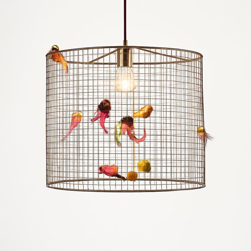 suspension créative en forme de cage à oiseaux style nordique décoratif