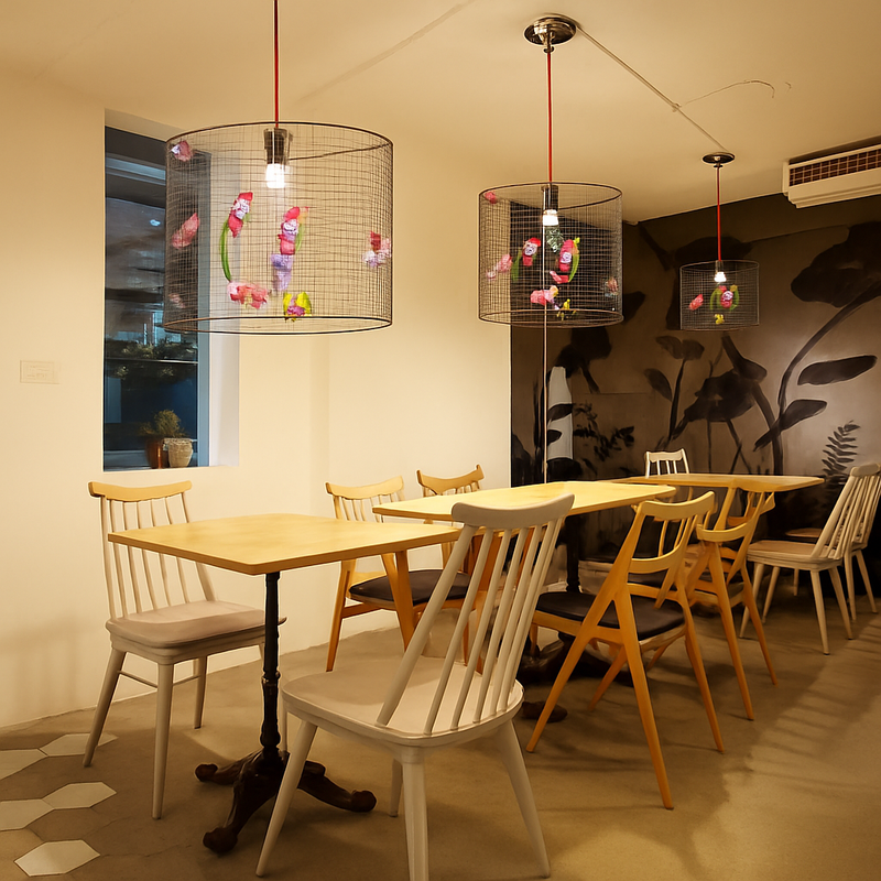 suspension créative en forme de cage à oiseaux style nordique décoratif