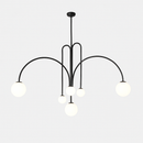 suspension créative en verre pour décoration intérieure moderne