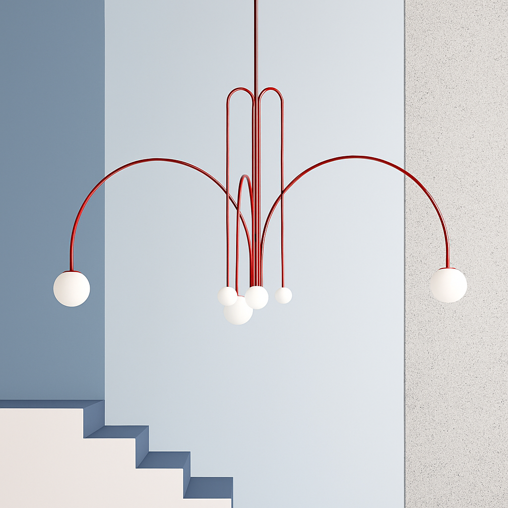 suspension créative en verre pour décoration intérieure moderne - vue 3 sur 12