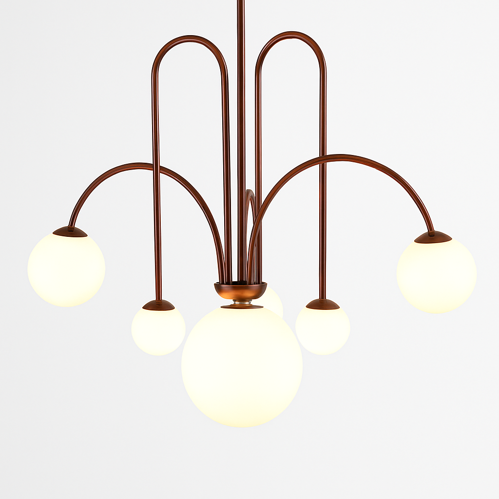 suspension créative en verre pour décoration intérieure moderne - vue 4 sur 12