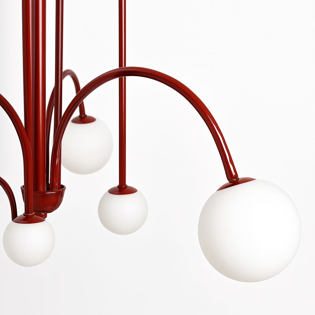 suspension créative en verre pour décoration intérieure moderne - vue 5 sur 12