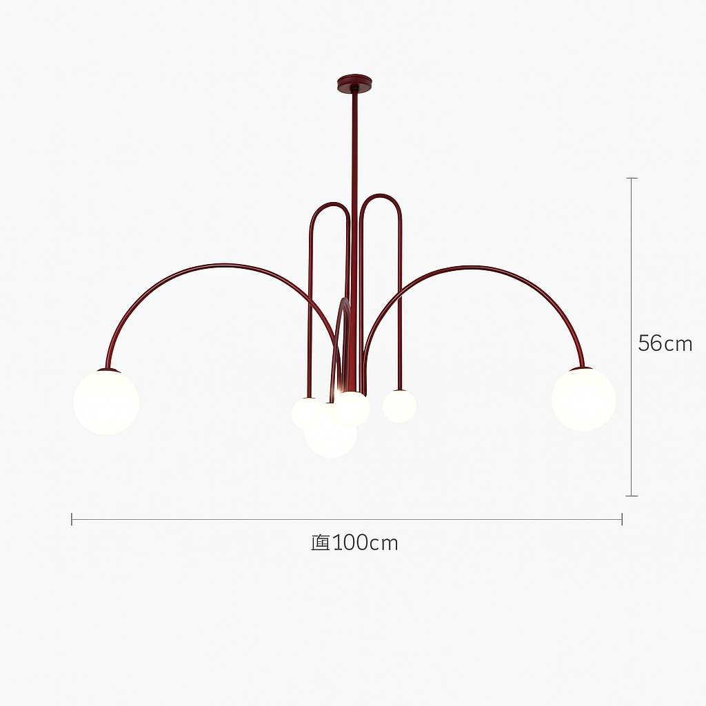 suspension créative en verre pour décoration intérieure moderne - vue 8 sur 12