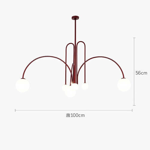 suspension créative en verre pour décoration intérieure moderne