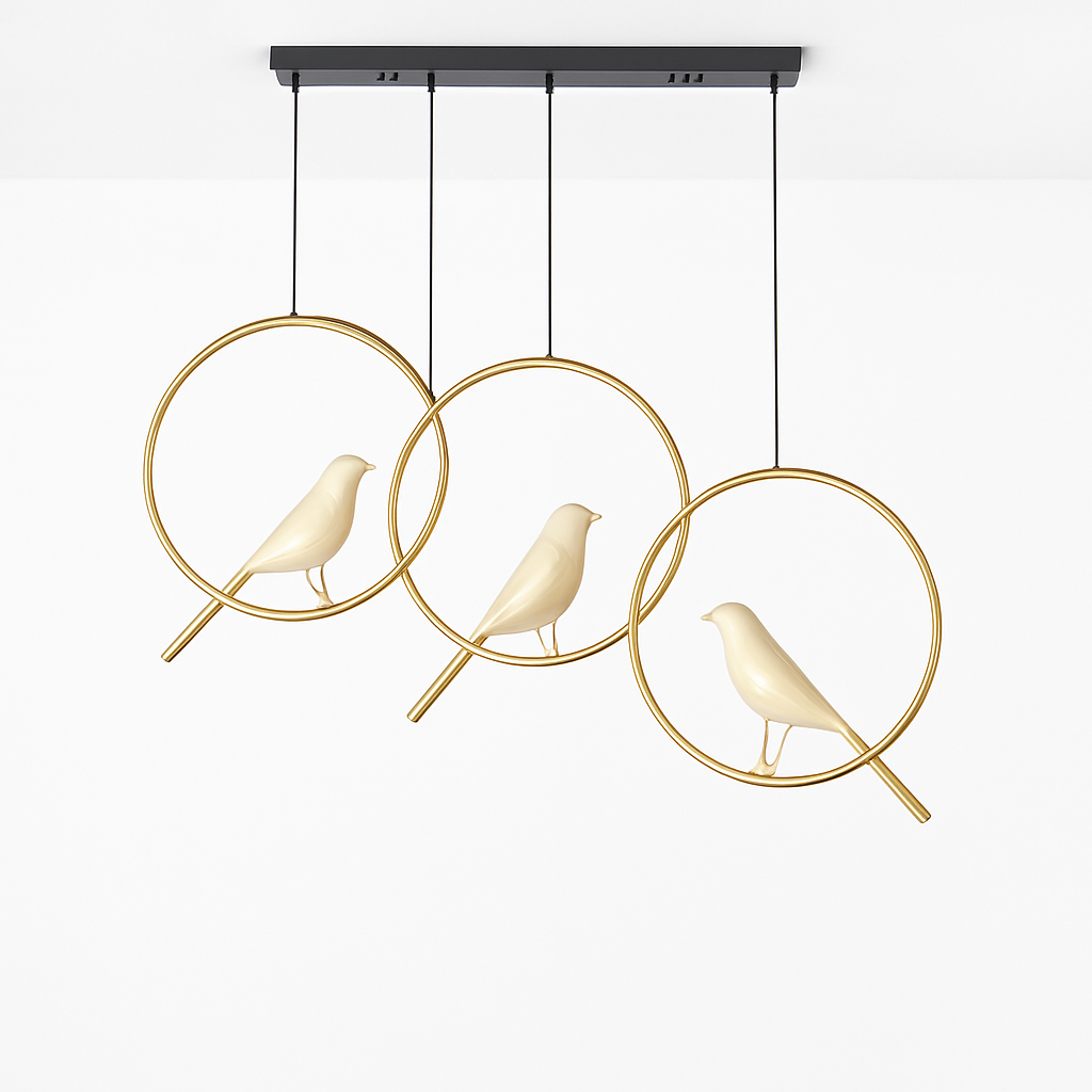 Suspension créatives d'oiseau de pie Applique murale simple salon restaurant étude lampadaire maison LED lustre de plafond de luxe - vue 7 sur 15