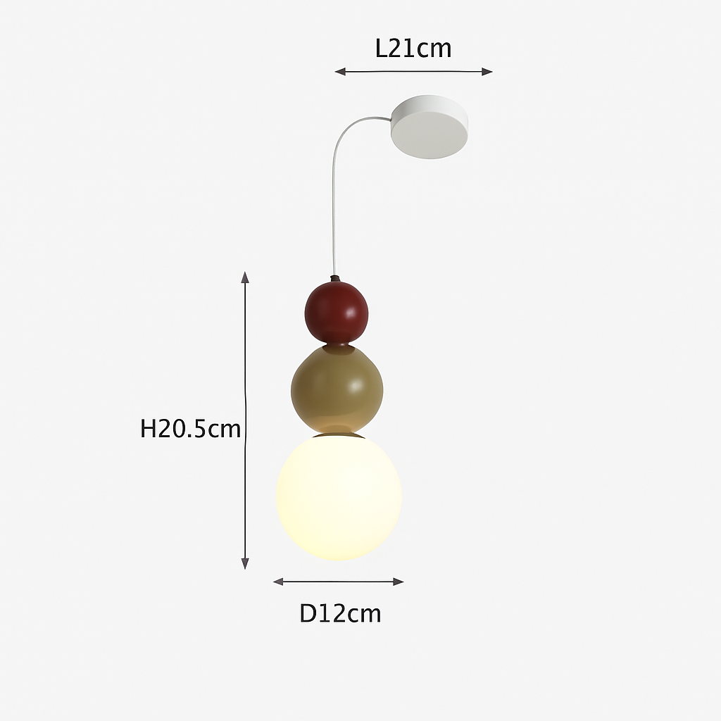 suspension danoise led boule lumineuse pour décoration intérieure - vue 16 sur 29