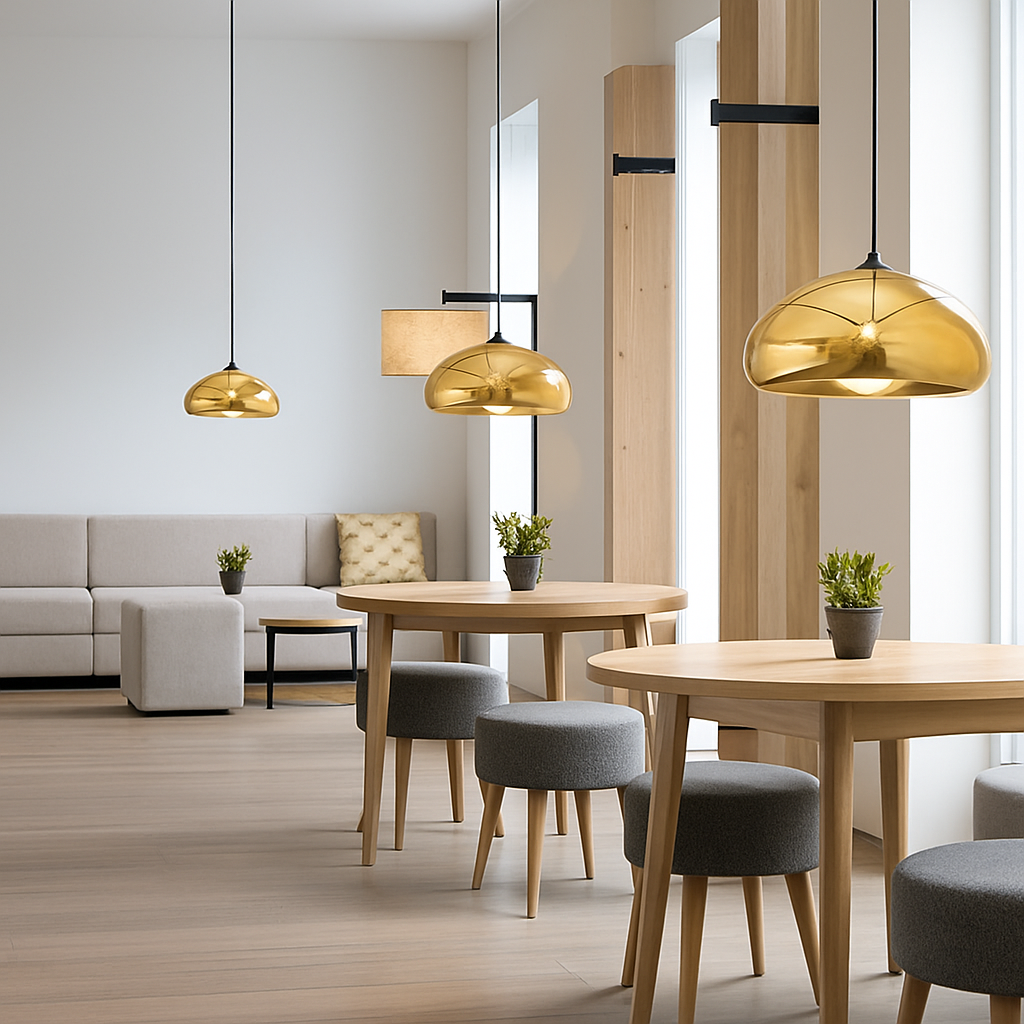 Suspension design chromée de couleur Xoni - vue 6 sur 8