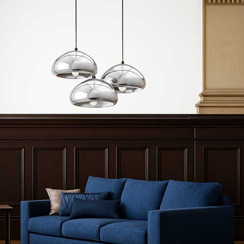 Suspension design chromée de couleur Xoni