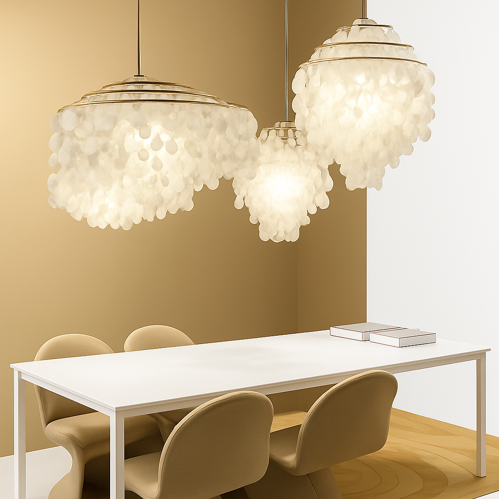 suspension design coquille italienne pour restaurant et intérieur - vue 6 sur 18