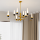 Suspension design en marbre naturel et cuivre cordon réglable