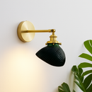 Suspension design en verre vert minimaliste japonais