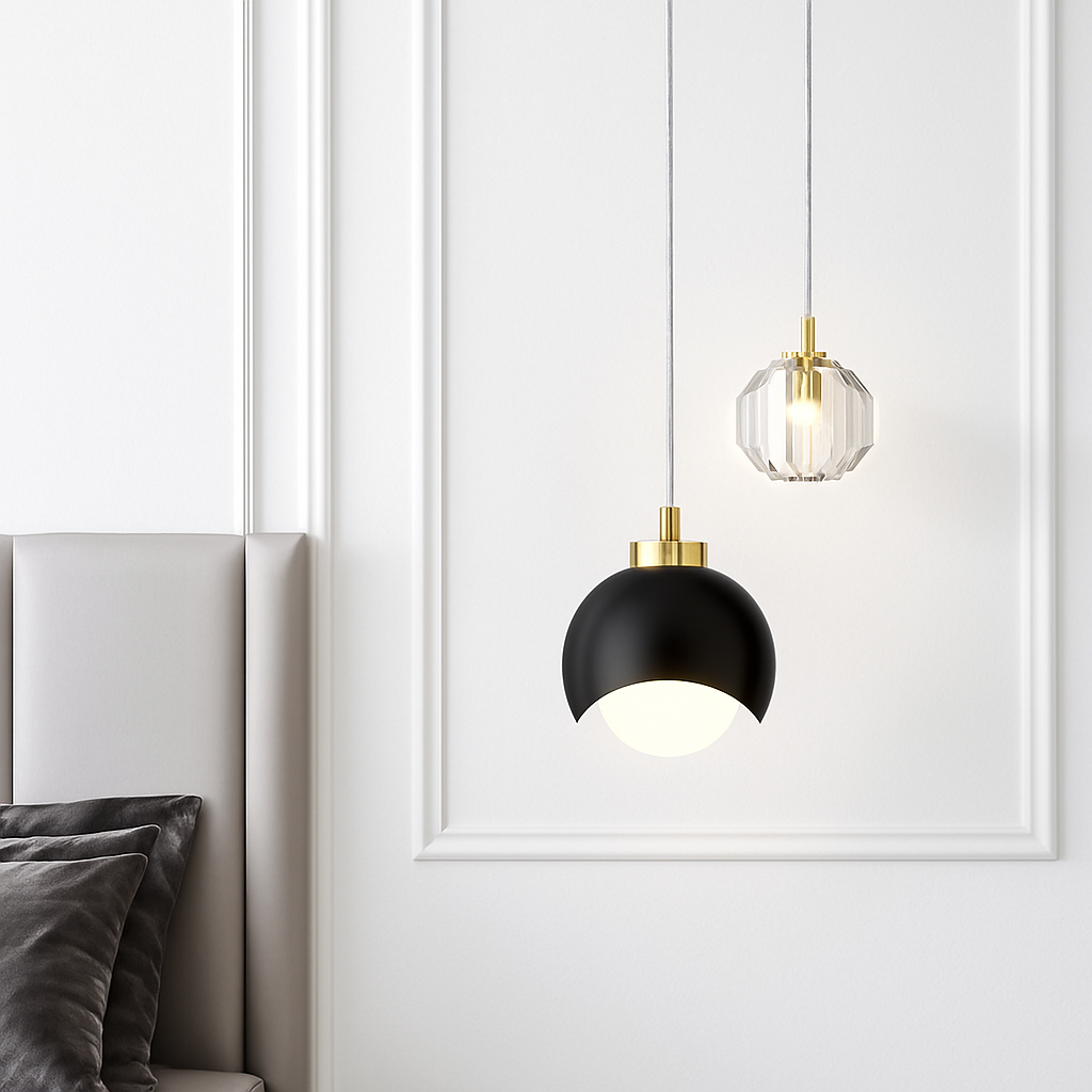 Suspension design LED à double sources lumineuses Thea - vue 5 sur 9