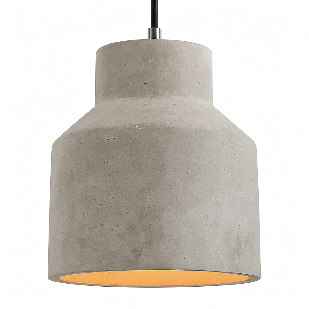 Suspension design LED en ciment (plusieurs formes) - vue 4 sur 11