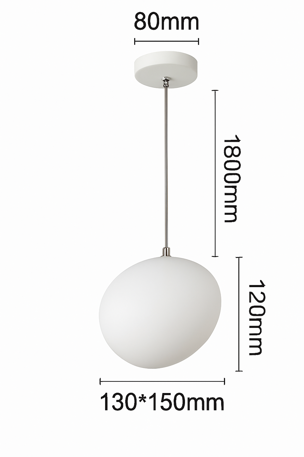 Suspension design LED en forme de bulle blanche Italian Design - vue 4 sur 7
