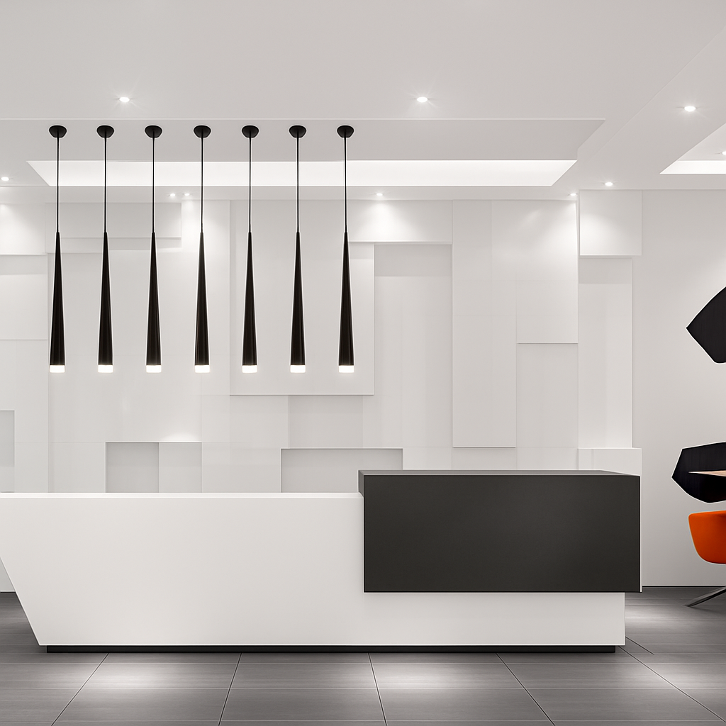 Suspension design LED en forme de cône (plusieurs couleurs) - vue 6 sur 6