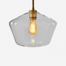 Suspension design à LED en métal et verre de plusieurs formes