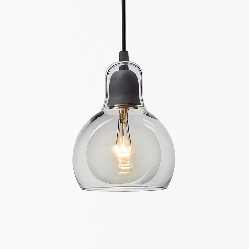 Suspension design LED en verre Loft
