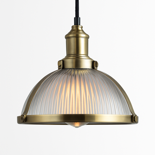 Suspension design LED en verre style Loft industriel