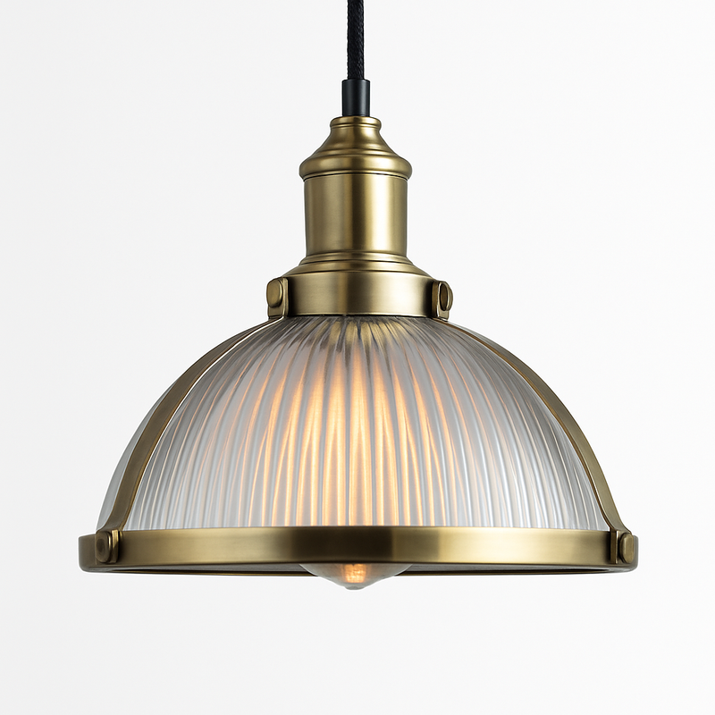 Suspension design LED en verre style Loft industriel