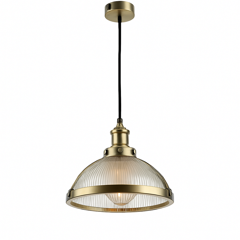 Suspension design LED en verre style Loft industriel