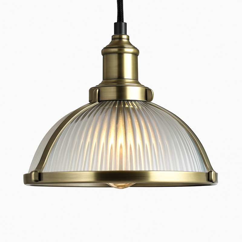 Suspension design LED en verre style Loft industriel