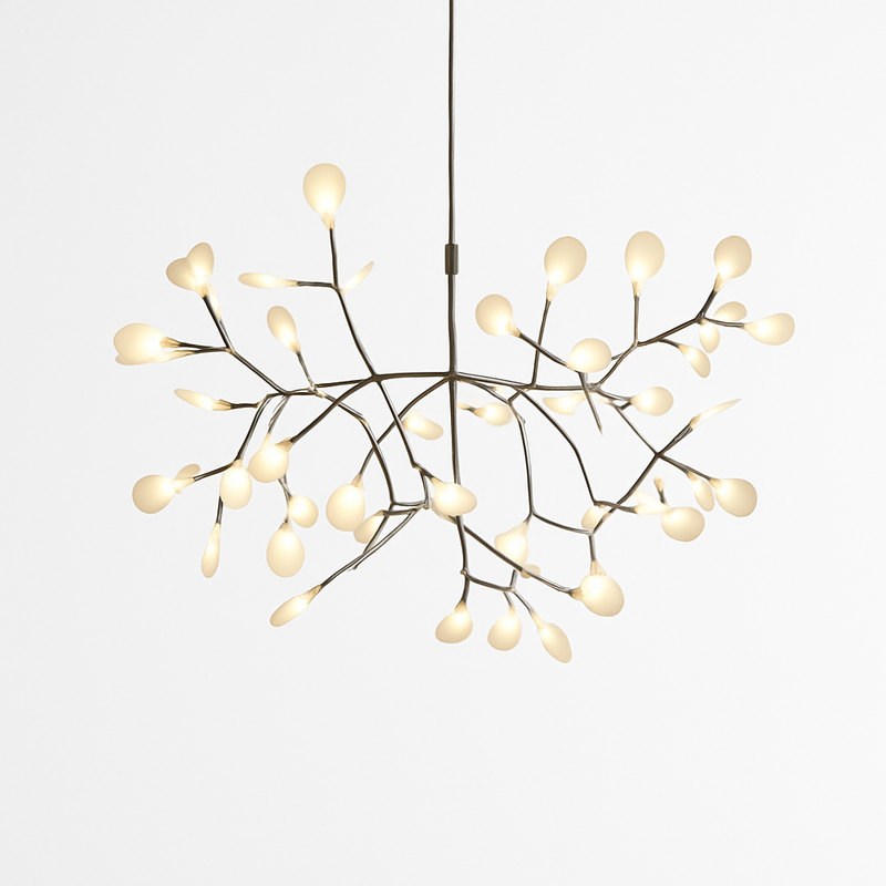 Suspension design moderne LED arbre couleur cuivré ou noir Home