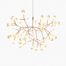Suspension design moderne LED arbre couleur cuivré ou noir Home