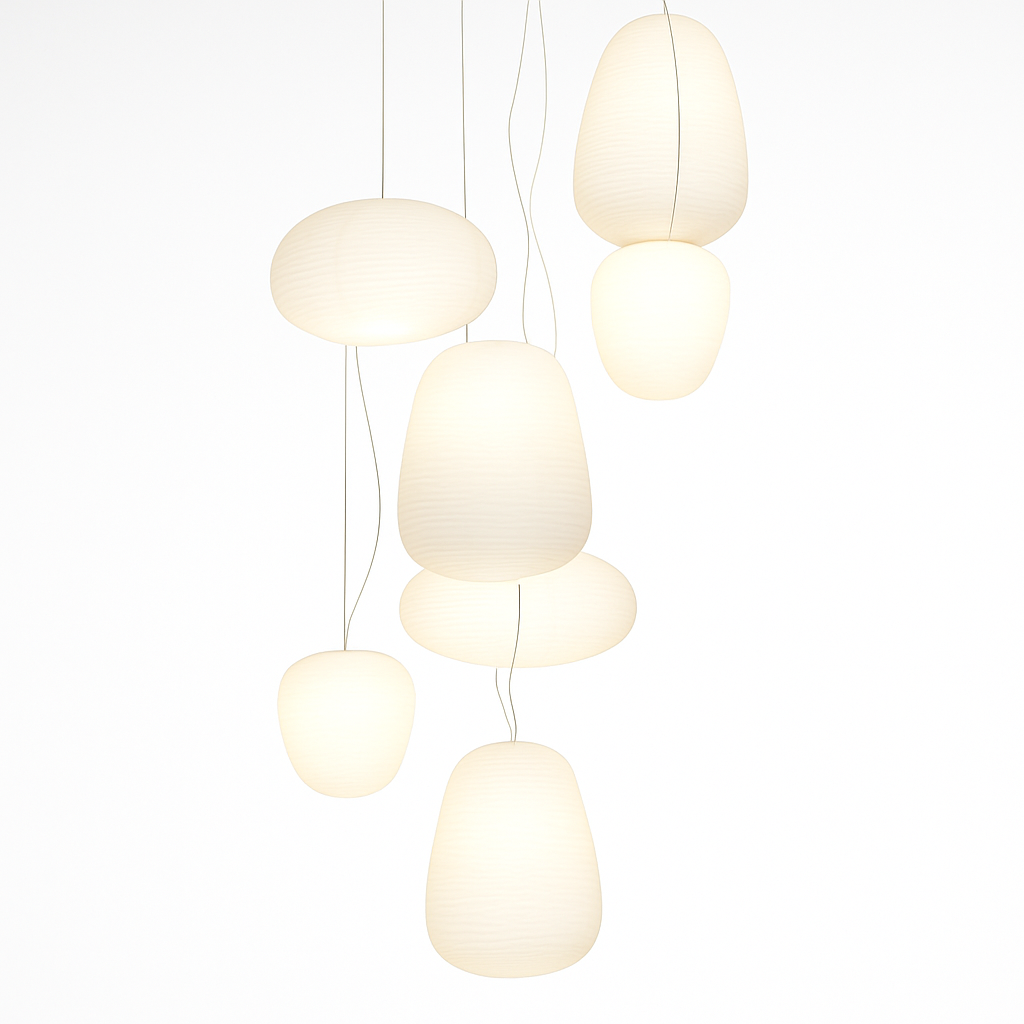 suspension design nordique en verre pour décoration intérieure - vue 6 sur 9