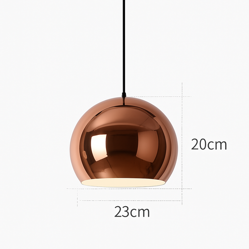 Suspension design rose gold de plusieurs formes