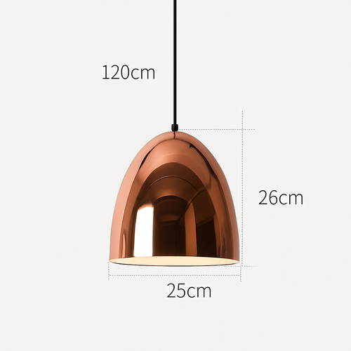 Suspension design rose gold de plusieurs formes