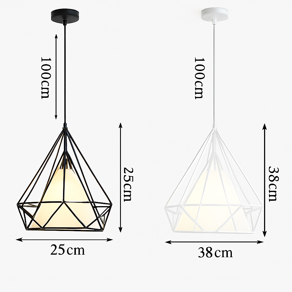 Suspension design scandinave Birdcage - vue 6 sur 7