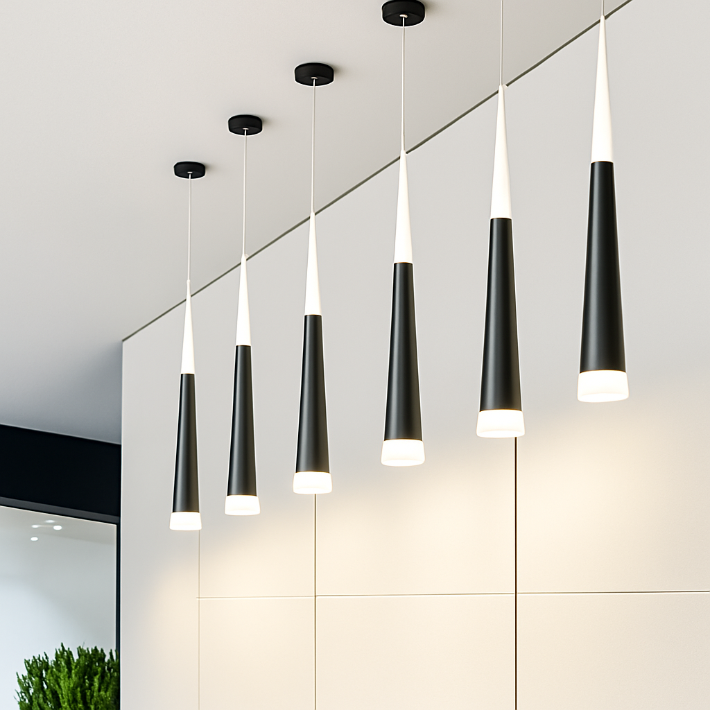 suspension en aluminium acrylique pour cuisine et bar - vue 5 sur 11
