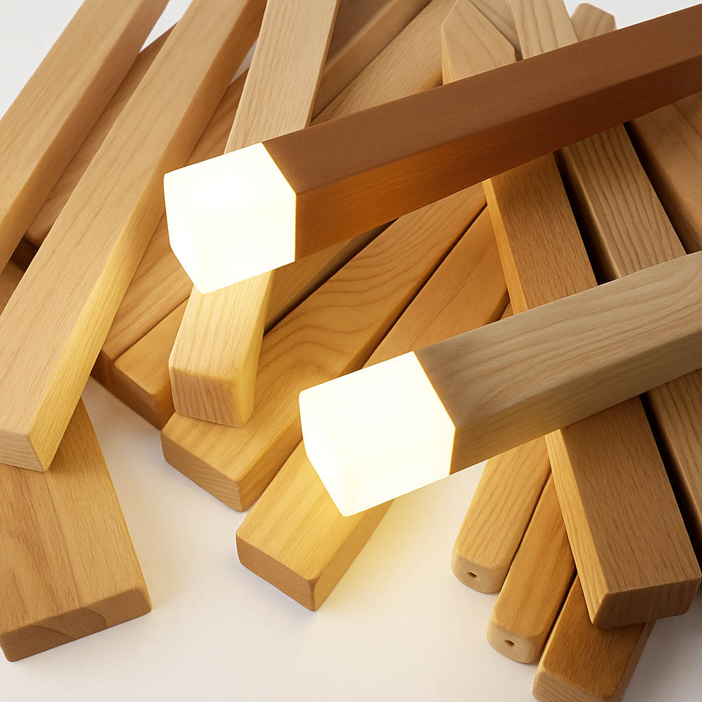 Suspension en bois moderne - vue 5 sur 12
