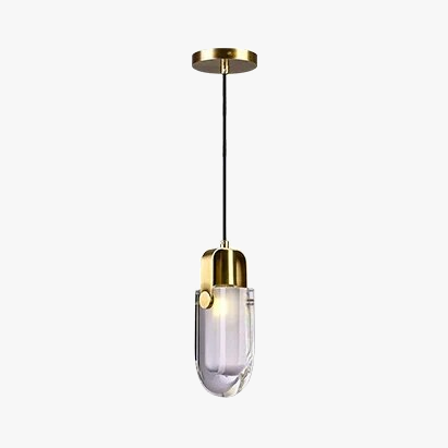 Suspension en cuivre au design moderne et minimaliste