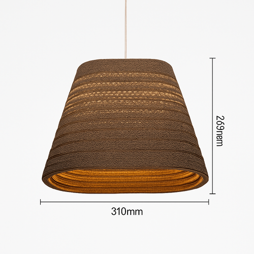 Suspension en papier carton (différentes formes)