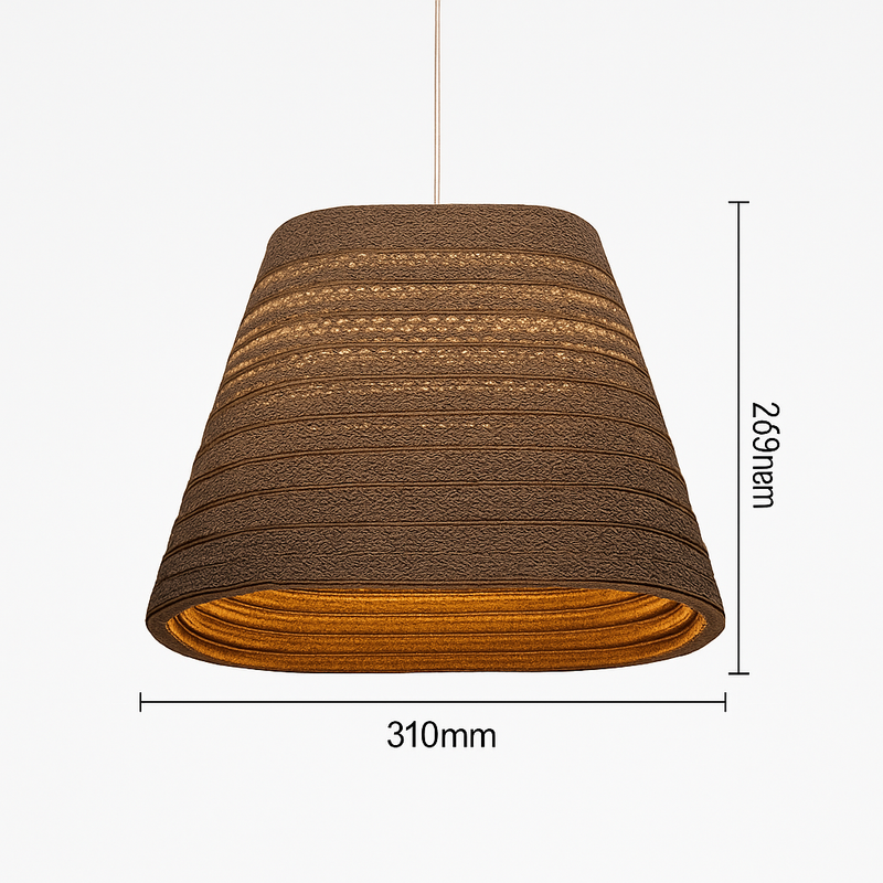 Suspension en papier carton (différentes formes)