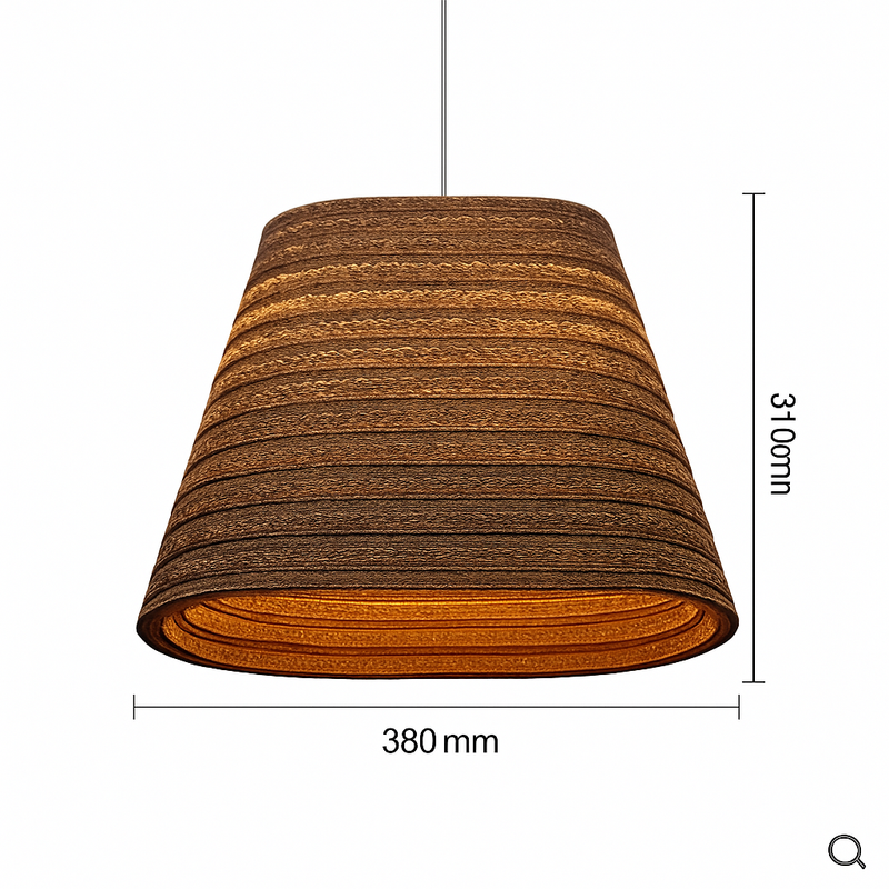 Suspension en papier carton (différentes formes)