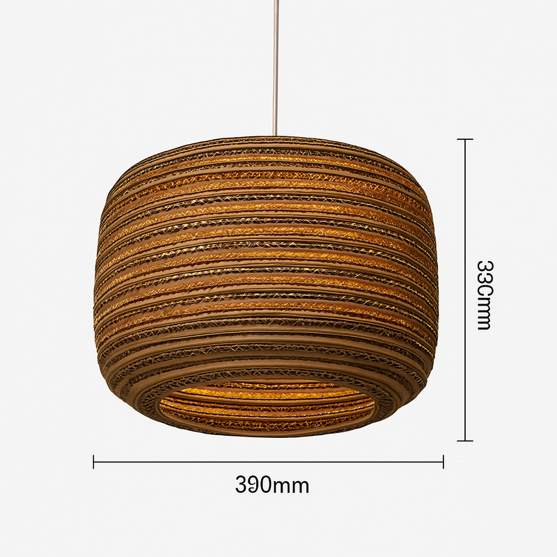 Suspension en papier carton (différentes formes)