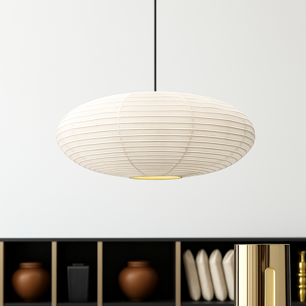 suspension en papier de riz design danois pour intérieur élégant - vue 4 sur 8