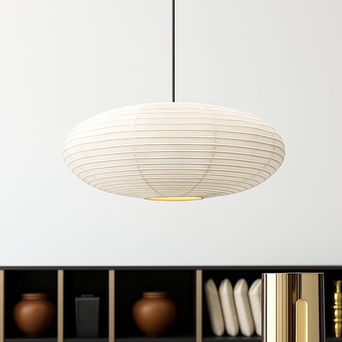 suspension en papier de riz design danois pour intérieur élégant
